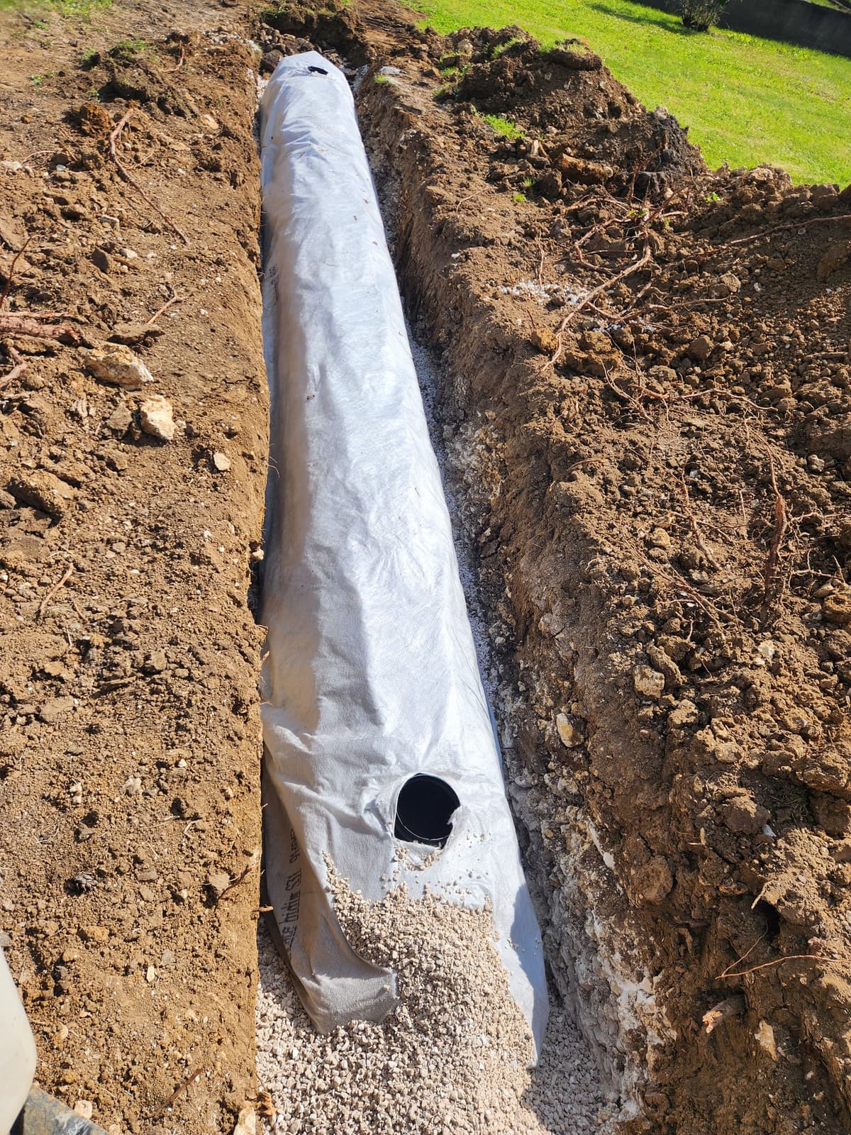 Tranchée drainante