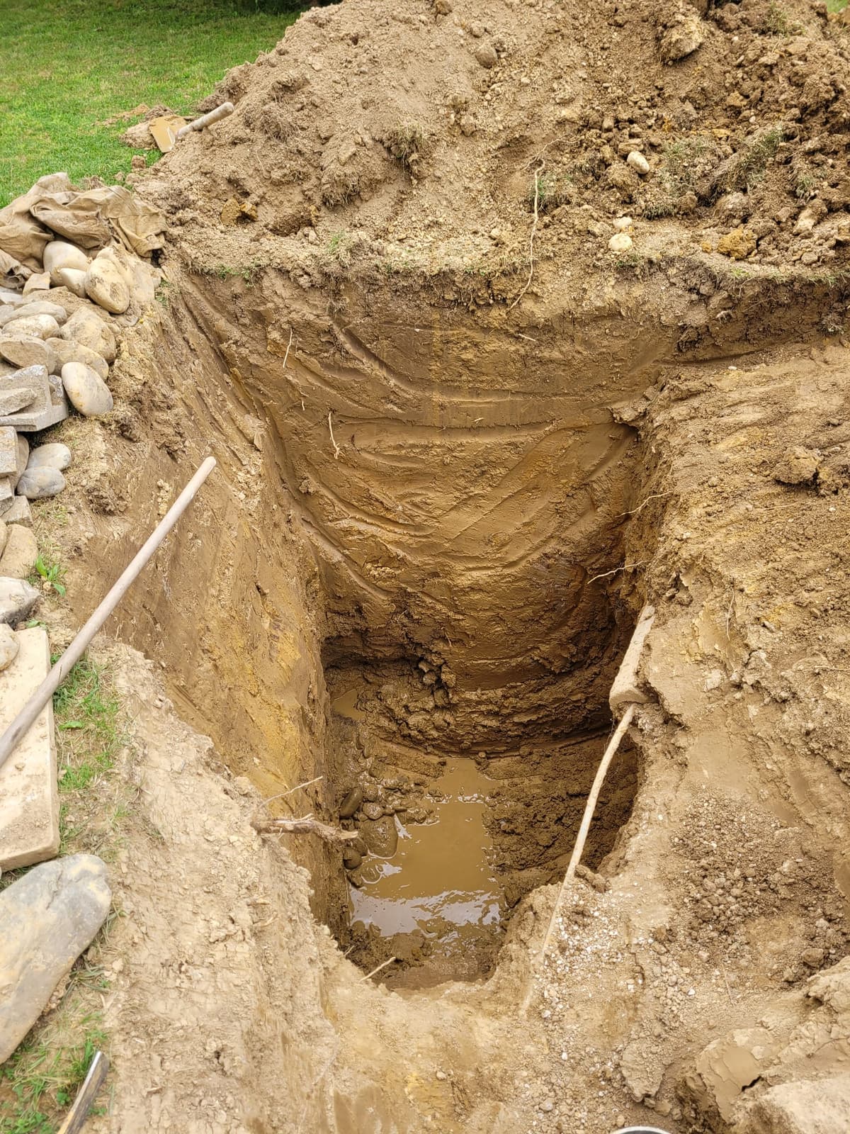 Puit perdu - Excavation